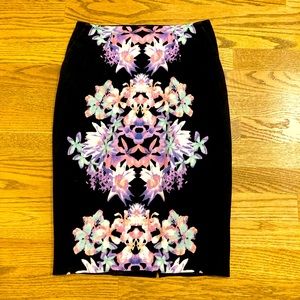 Beautiful flora pencil skirt